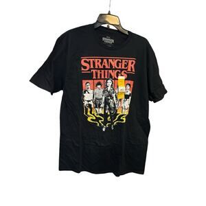 Stranger Things Men's Boxes Character Graphic Tee with Short Sleeves Size Large